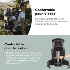 Babymoov Porte-Bébé de Randonnée avec habillage pluie Moov & Hike Dune