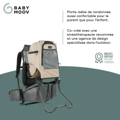 Babymoov Porte-Bébé de Randonnée avec habillage pluie Moov & Hike Dune