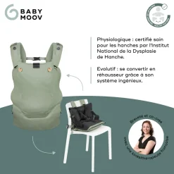 Babymoov Porte bébé évolutif Moov & Boost Vert Sauge