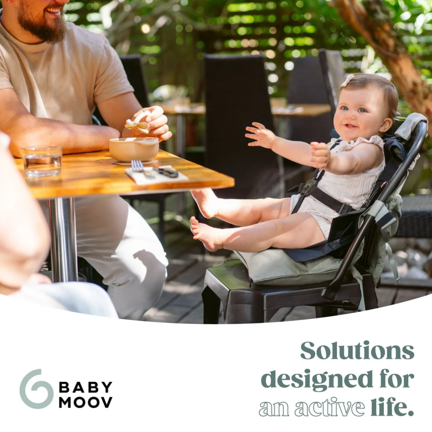 Babymoov Porte bébé évolutif Moov & Boost Vert Sauge