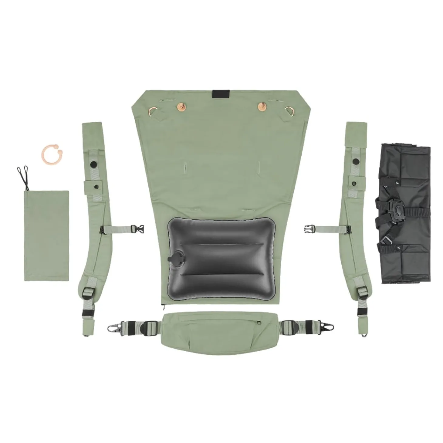 Babymoov Porte bébé évolutif Moov & Boost Vert Sauge