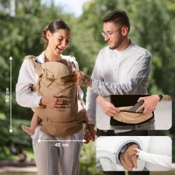 Babymoov Porte bébé évolutif Moov & Boost Beige Noisette