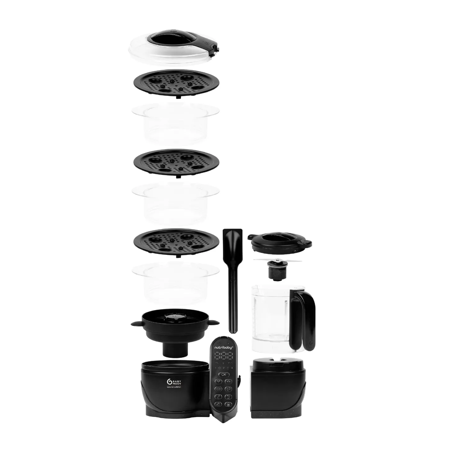 Babymoov Robot Culinaire Nutribaby + Xl Mineral Black
