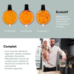 Babymoov Robot Culinaire Nutribaby + Xl Mineral Black