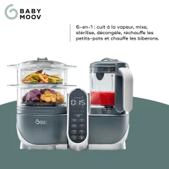 Babymoov                    Robot multifonction Nutribaby Plus    Industrial Grey