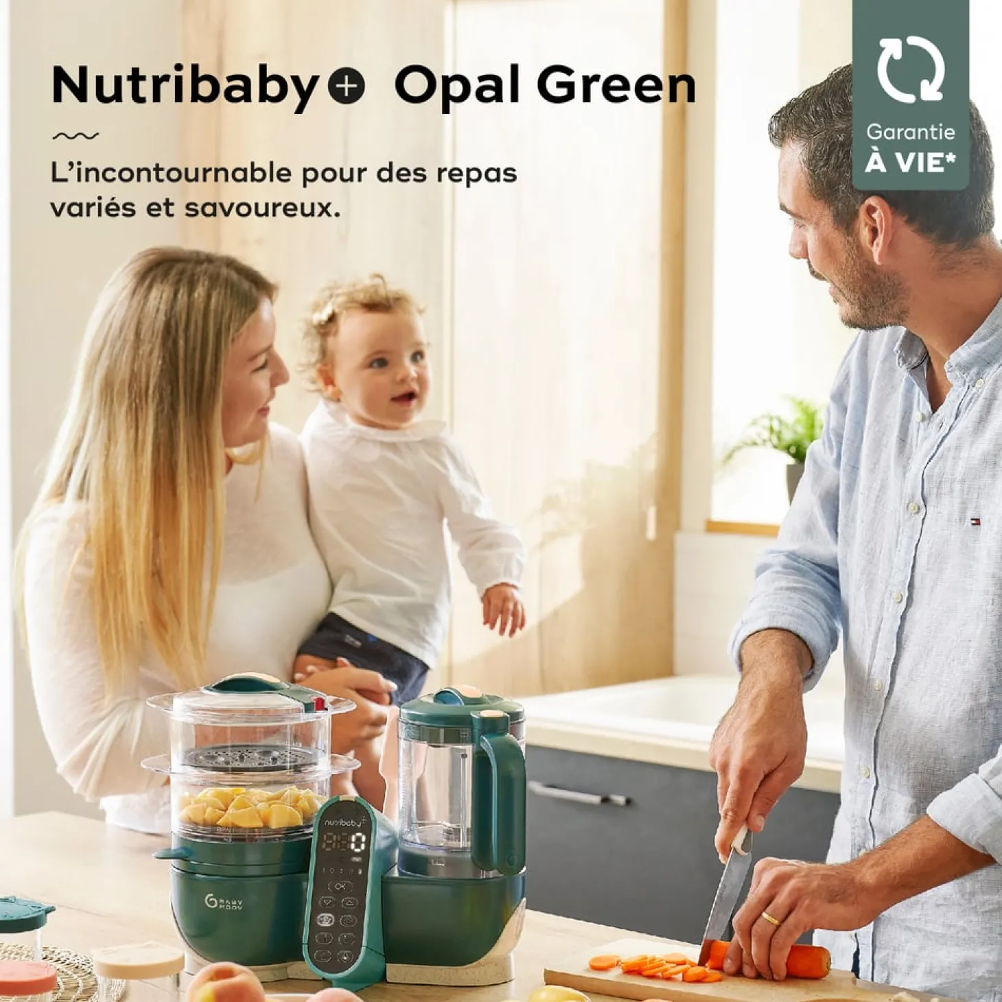 Babymoov Robot multifonction Nutribaby Plus Opal Green