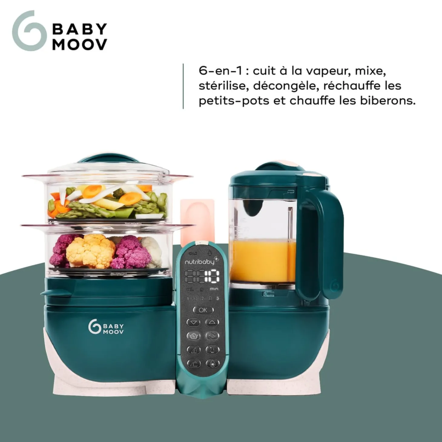 Babymoov Robot multifonction Nutribaby Plus Opal Green