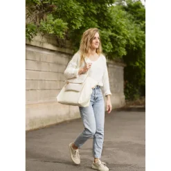 Babymoov                    Sac à langer tote bag    Ecru Sherpa