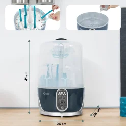 Babymoov                    Stérilisateur Turbo Pure    Gris/Bleu