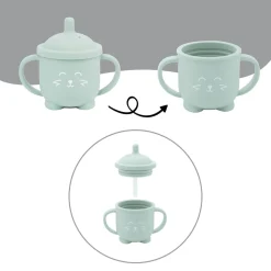 Babymoov                    Tasse à paille silicone Isy    Orange