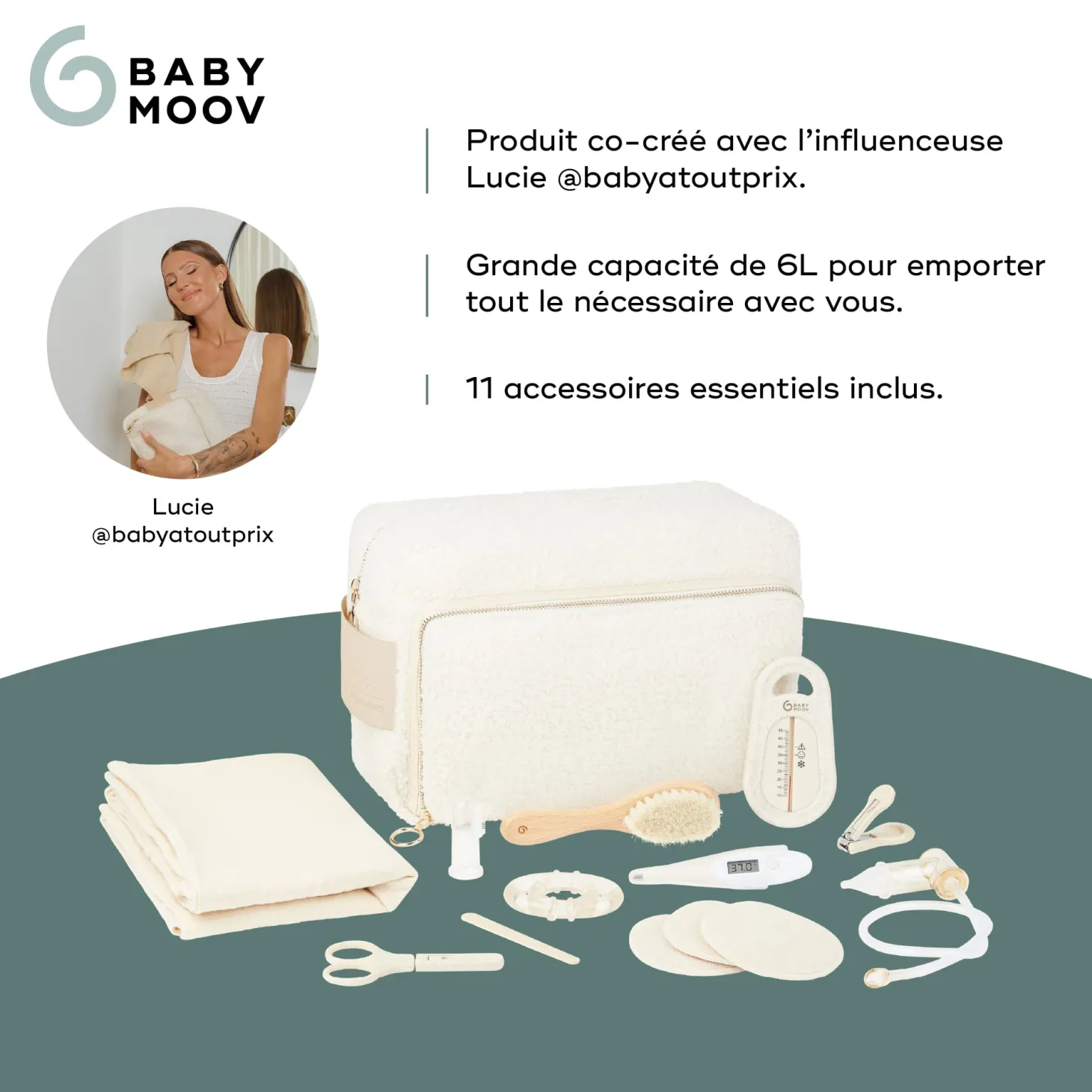 Babymoov Trousse de Toilette Bebe Curl White