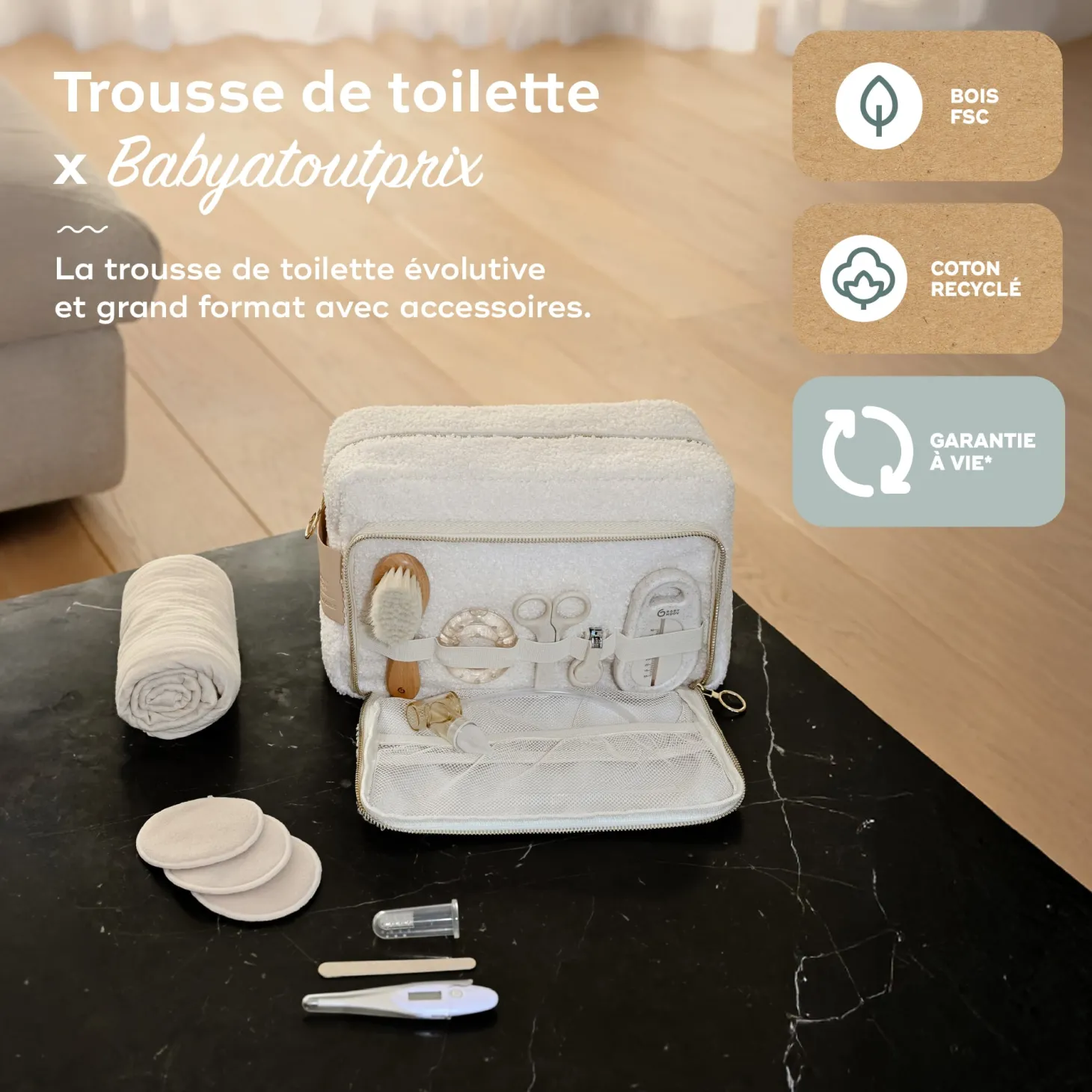 Babymoov Trousse de Toilette Bebe Curl White