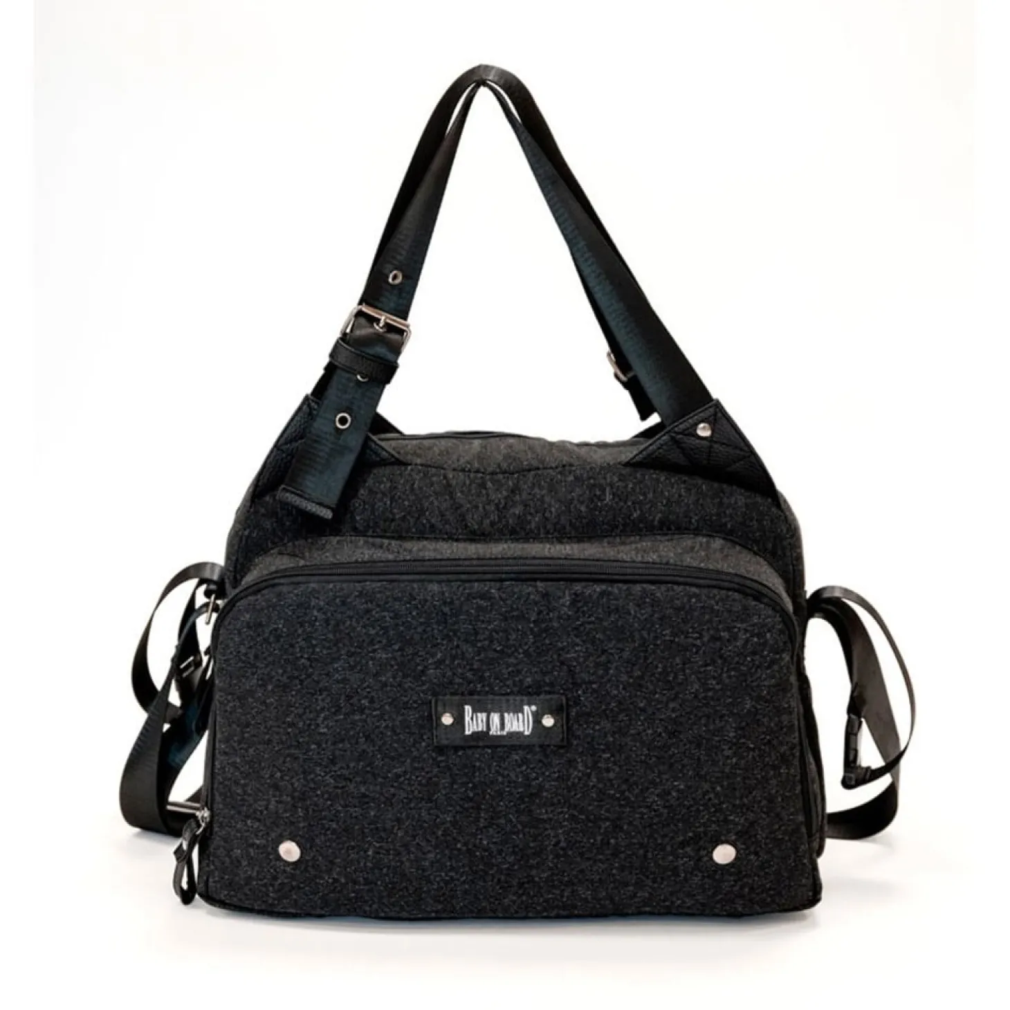 Baby on board SAC A LANGER TITOU Noir Chine