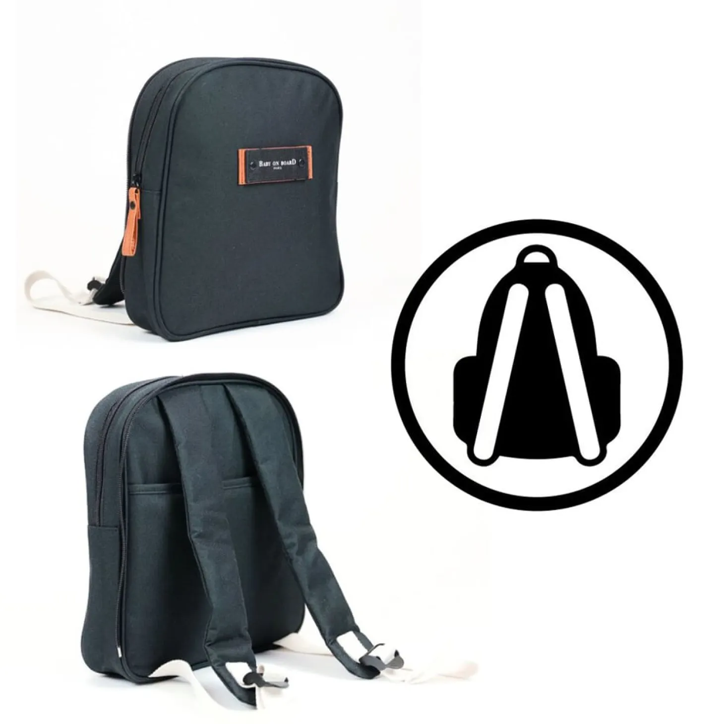 Baby on board Sac à langer Square Duo Black