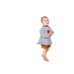 BabyToLove Bavoir avec manches Blue Stripes