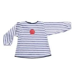 BabyToLove Bavoir avec manches Blue Stripes