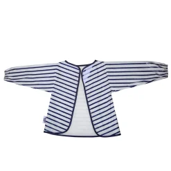 BabyToLove Bavoir avec manches Blue Stripes