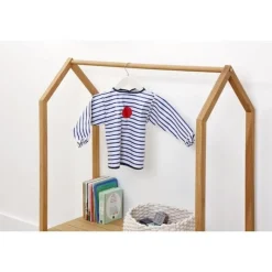 BabyToLove Bavoir avec manches Blue Stripes