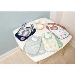 BabyToLove                    Lot de 2 bavoirs bi-matières    Green Tropic