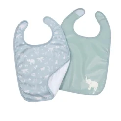 BabyToLove                    Lot de 2 bavoirs bi-matières    Green Tropic