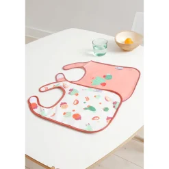 BabyToLove Lot de 2 bavoirs bi-matières Cactus Garden