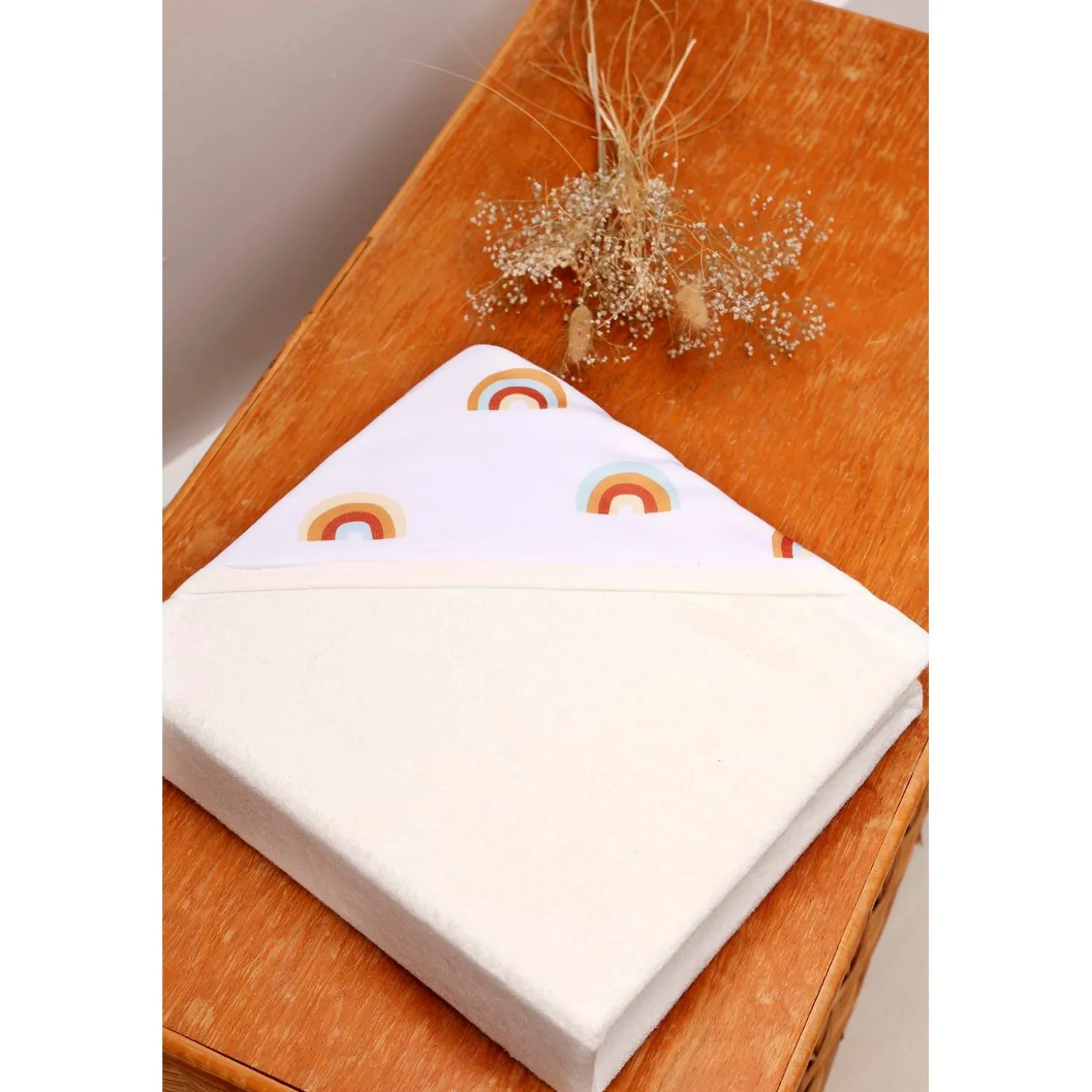 BabyToLove Serviette de bain Papillon Rainbow