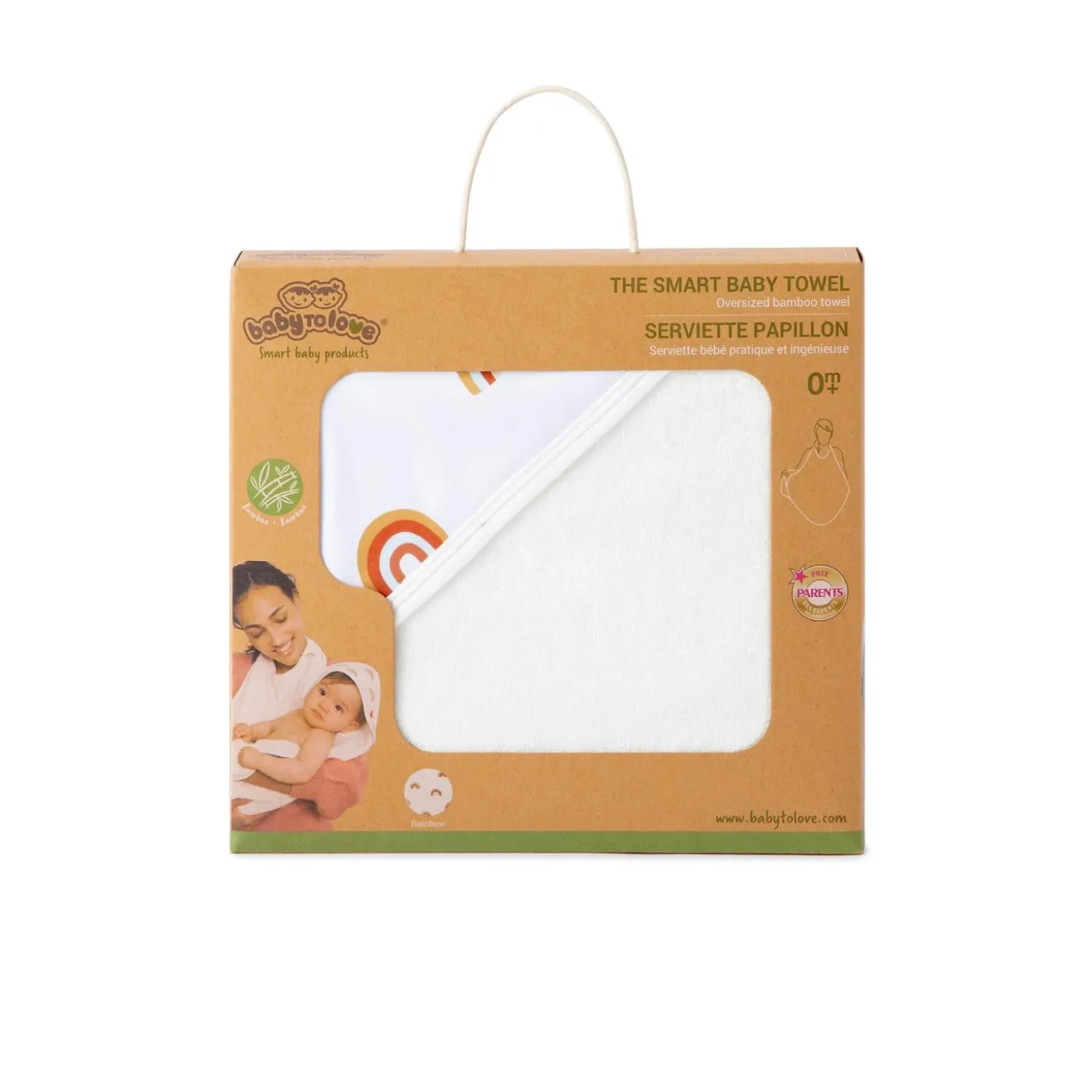 BabyToLove Serviette de bain Papillon Rainbow
