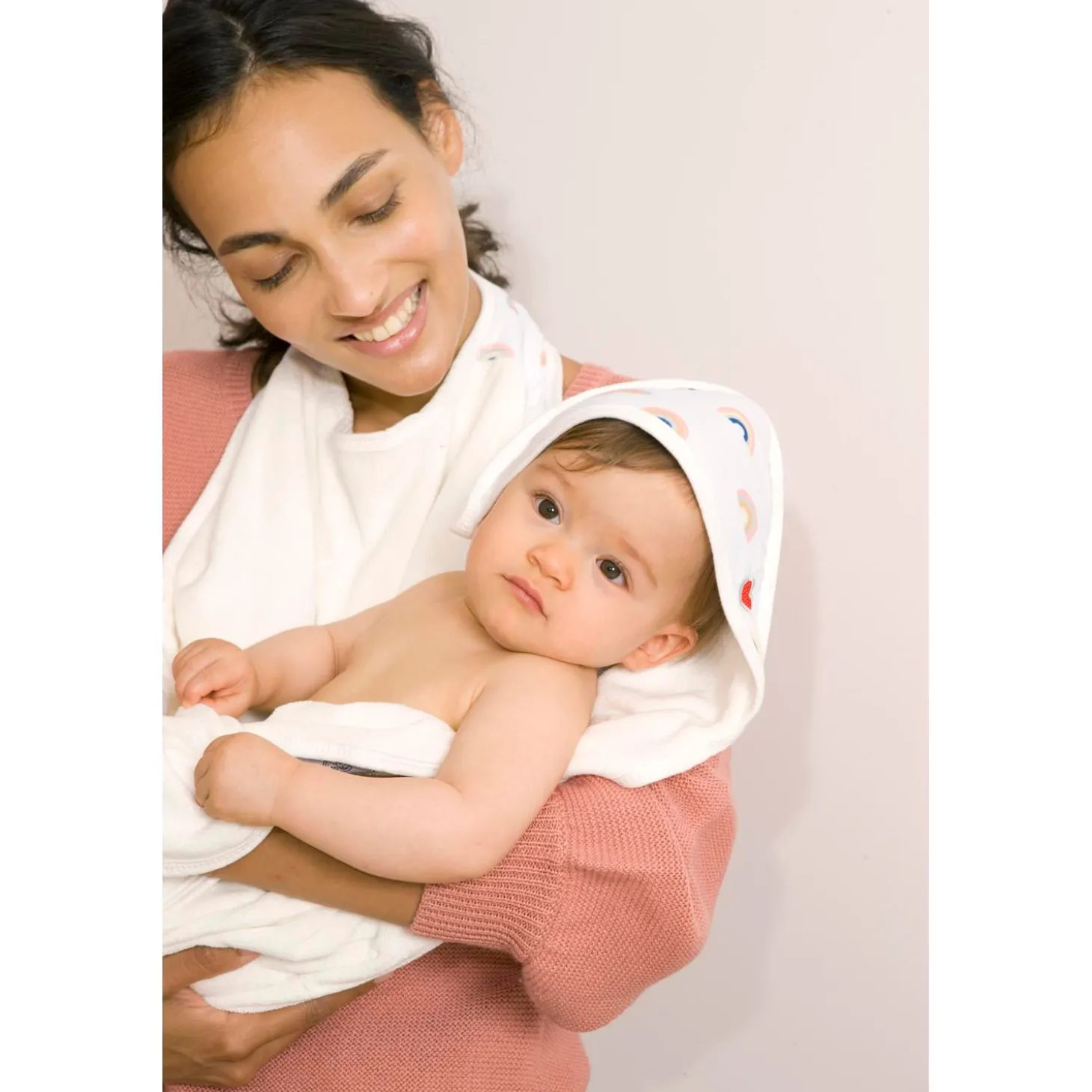 BabyToLove Serviette de bain Papillon Rainbow
