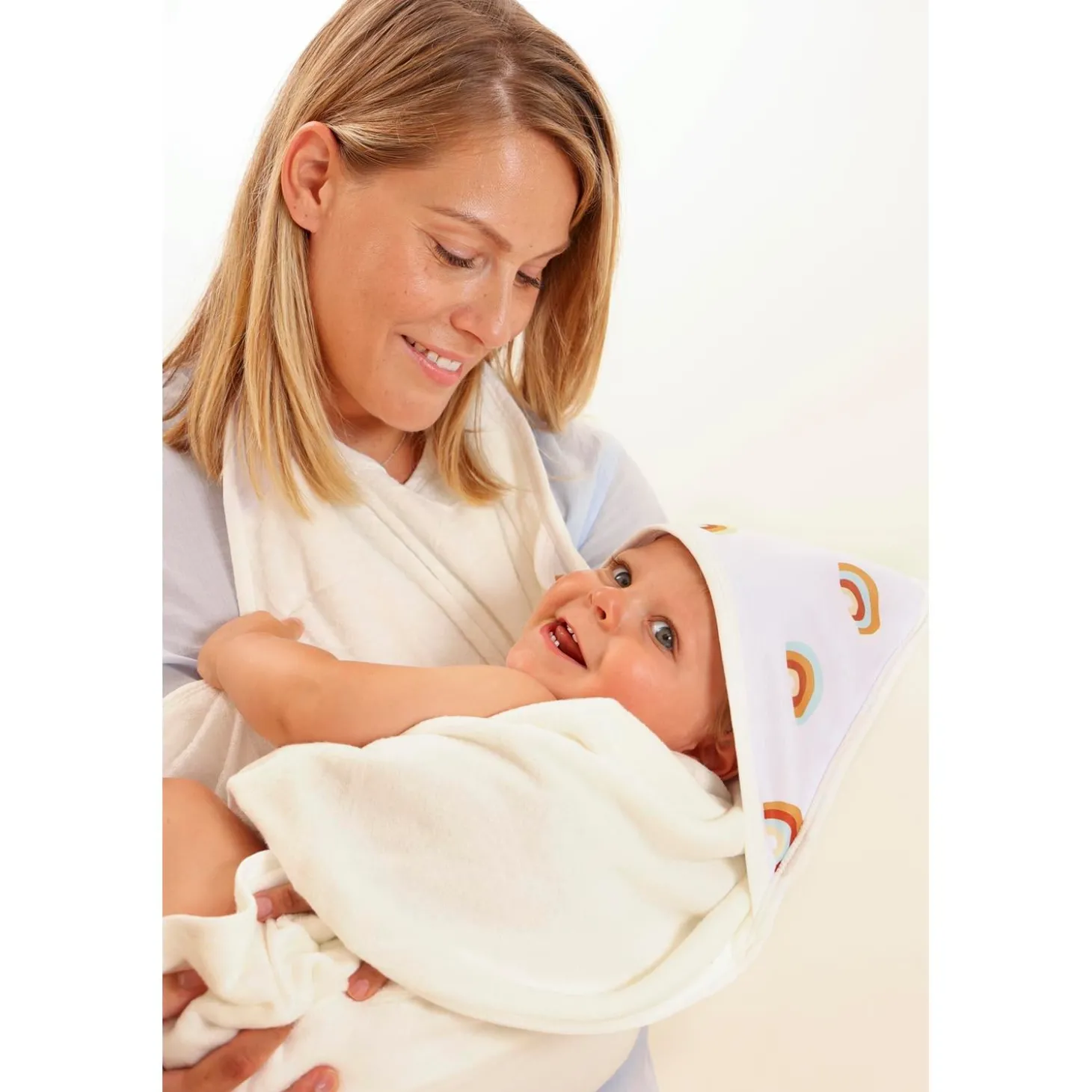 BabyToLove Serviette de bain Papillon Rainbow