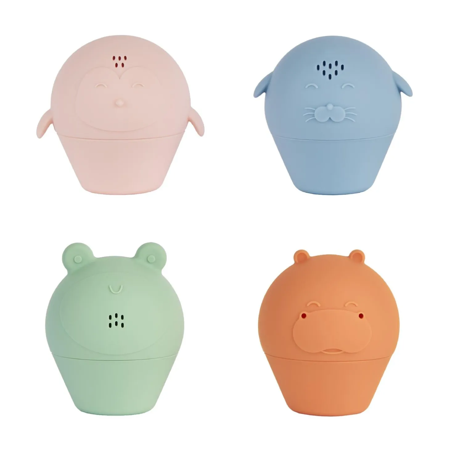 Badabulle Aspergeurs ouverts en silicone Multicolore