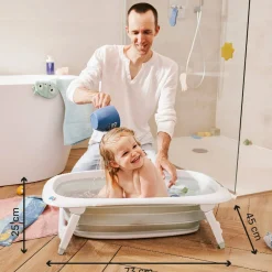 Badabulle                    Baignoir pliable    Blanc/Bleu