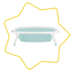 Badabulle                    Baignoir pliable    Blanc/Bleu