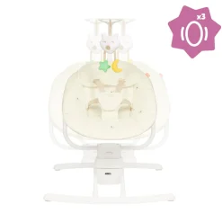 Badabulle Balancelle latérale avec télécommande Crème 0-6 mois