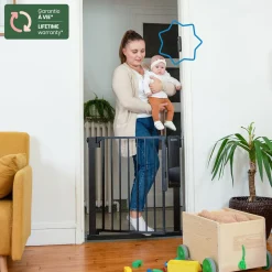 Badabulle Barrière de sécurite Safe & Pass Noir