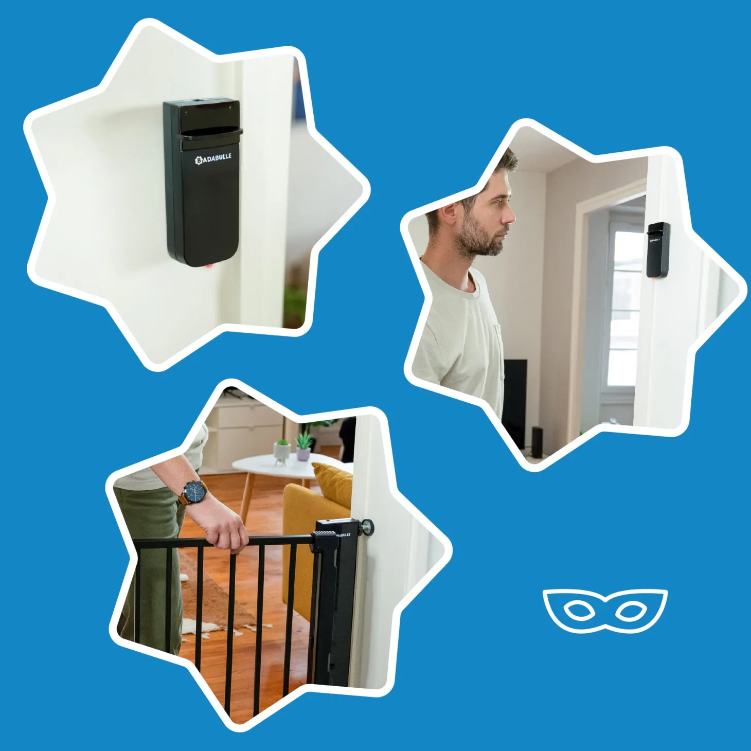 Badabulle Barrière de sécurite Safe & Pass Noir