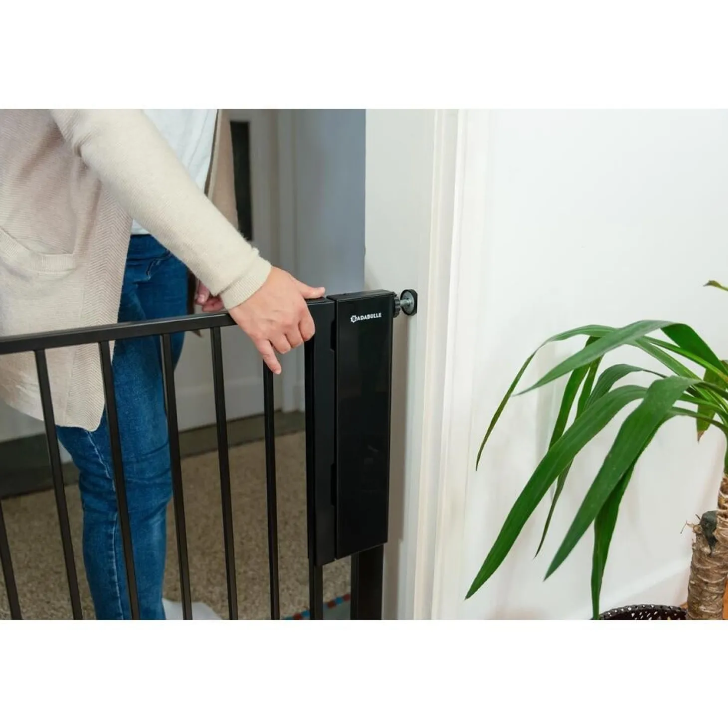 Badabulle Barrière de sécurite Safe & Pass Noir