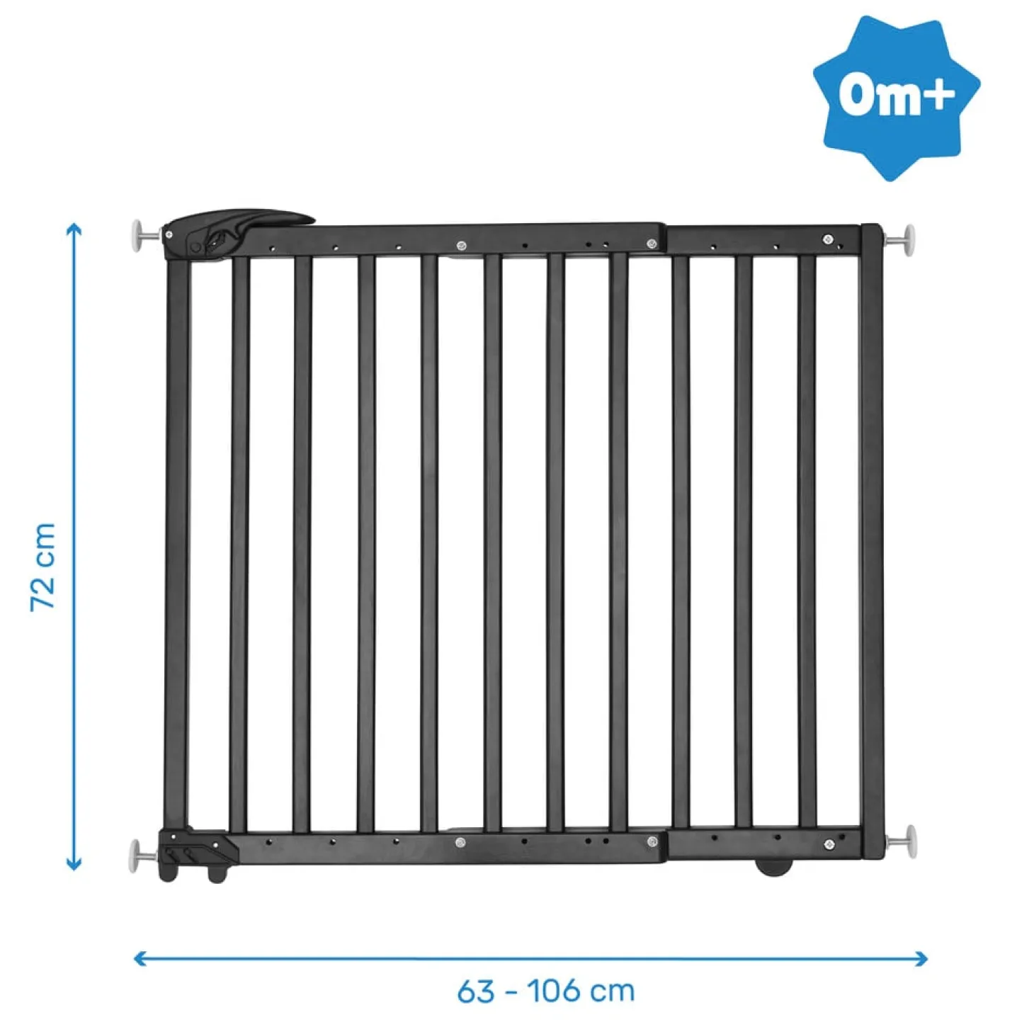 Badabulle Barrière extensible Deco Pop Noir