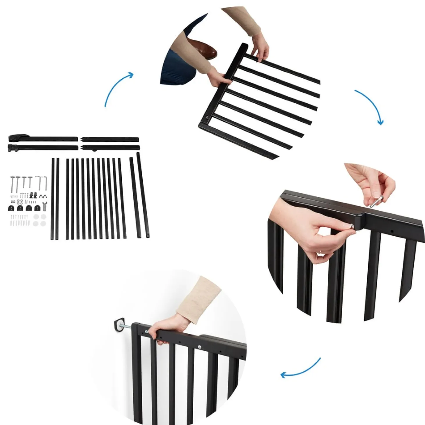 Badabulle Barrière extensible Deco Pop Noir