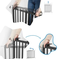 Badabulle Barrière extensible Deco Pop Noir