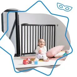 Badabulle Barrière extensible Deco Pop Noir