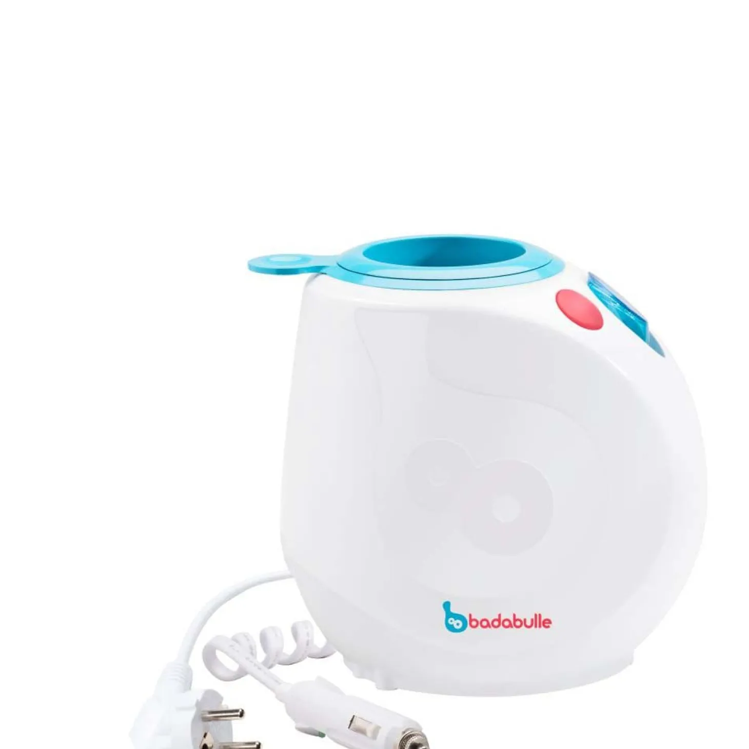 Badabulle Chauffe biberon Easy + pour maison et voiture Blanc/Bleu