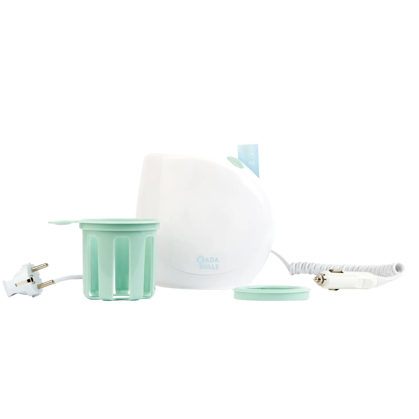 Badabulle Chauffe-Biberon Easy+ Maison-Voiture Pastel Et Blanc