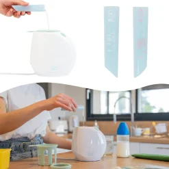 Badabulle Chauffe-Biberon Easy+ Maison-Voiture Pastel Et Blanc