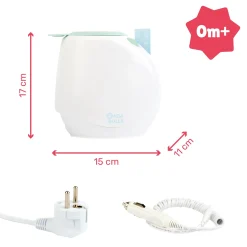 Badabulle Chauffe-Biberon Easy+ Maison-Voiture Pastel Et Blanc