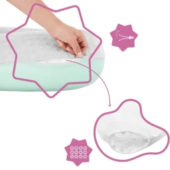 Badabulle Coussin de maternité Fluffy Bleu/Gris