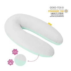 Badabulle Coussin de maternité Fluffy Bleu/Gris