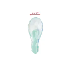 Badabulle 2 Cuillères en silicone Multicolore