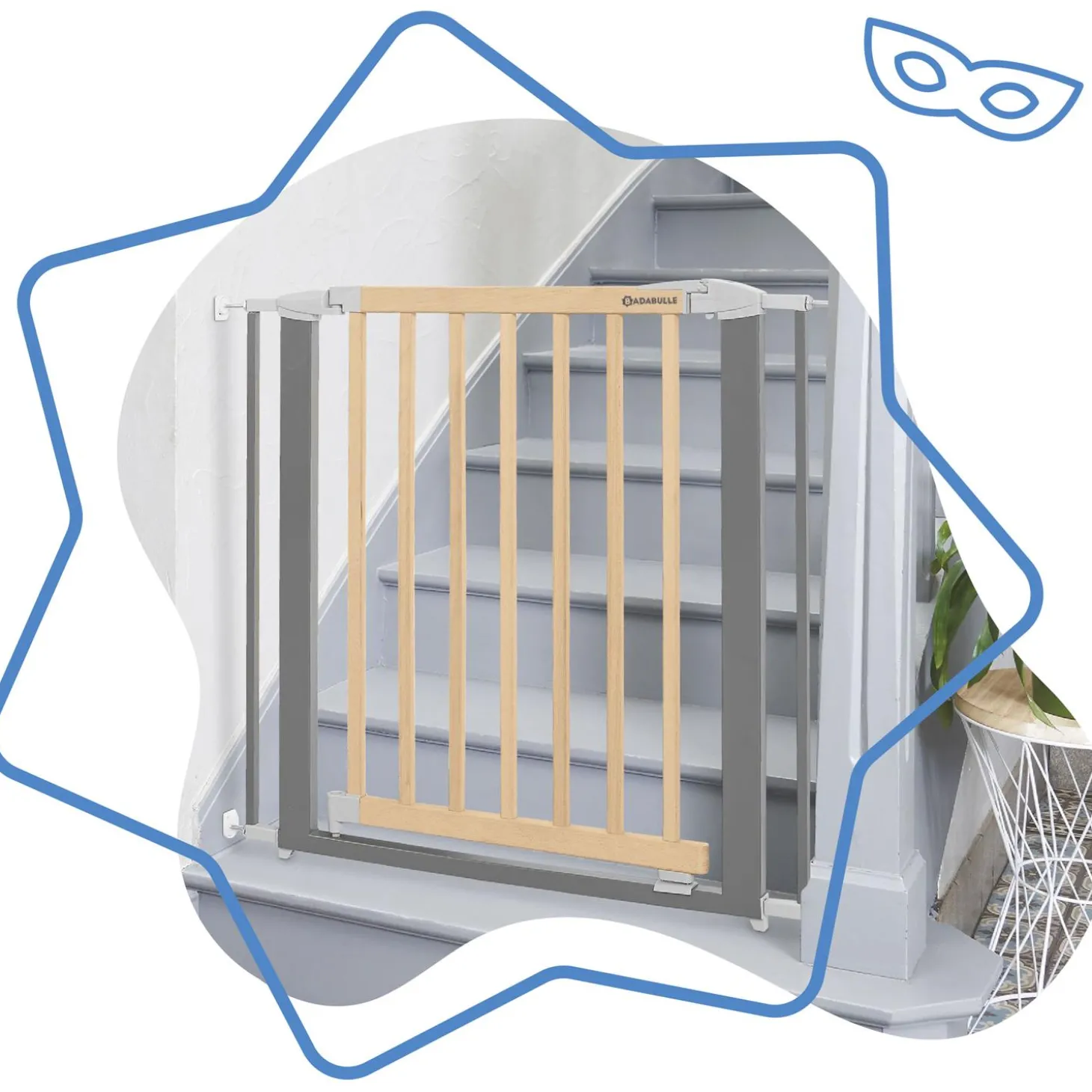Badabulle Extension de barrière 7 cm Metal