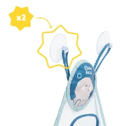 Badabulle Filet de rangement bain Bleu