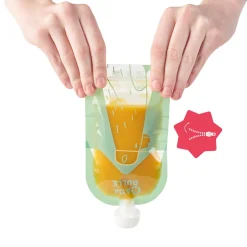 Badabulle 15 gourdes réutilisables Multicolore 150 ml